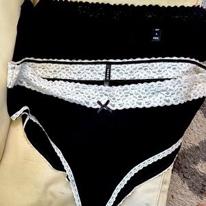 3 Pieces Torrid Plus Sizes 6X individul Panties.Notes.3 different designs.